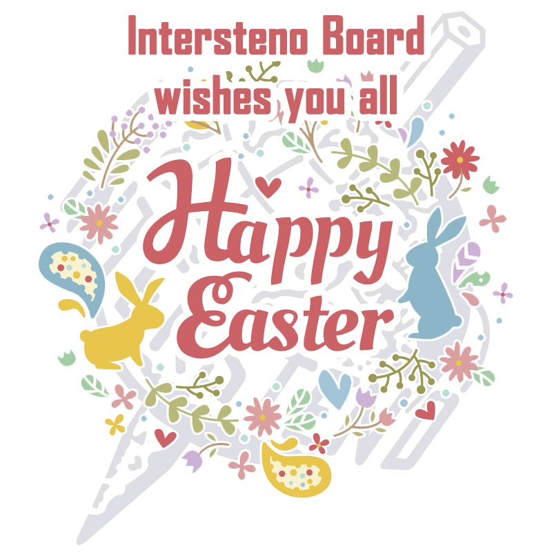 Intersteno's tweet photo. Intersteno Board wishes you all Happy Easter!
#HappyEaster #EasterWeekend2018 #Easter #intersteno #family #steno #stenotype #shorthand #typing #typewriting #keyboard https://t.co/BMdJLXECyb