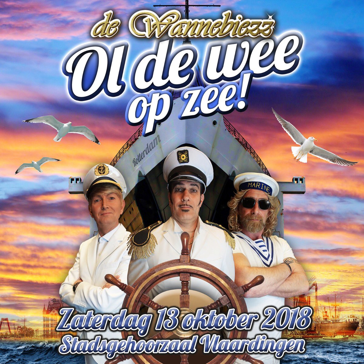 wannebiezz's tweet photo. Ol de Wee op zee! #zaterdag13oktober #meezingfeest #oldewee #opzee @DeStadsVLD  tickets @ https://t.co/yZf1WauToN https://t.co/7h2jpy1lo3