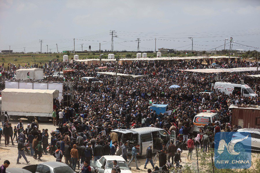 iSETH6's tweet photo. Spotlight: 17 reported dead as #Palestinian protest erupts in #clashes with #Israeli forces https://t.co/pOE2vbsvKy by #XHNews via @c0nvey https://t.co/5kvSEFkocJ