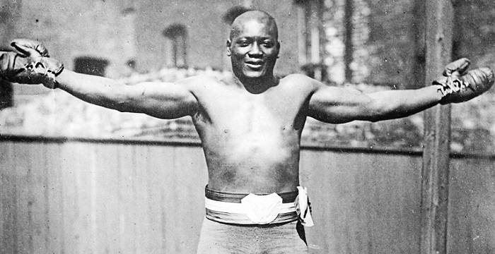 SchomburgCenter's tweet photo. Birthday of Jack Johnson, first African American heavyweight boxing champion (1871) #todayinblackhistory  https://t.co/0BH4q05T0O https://t.co/Xe7SCdAz5v
