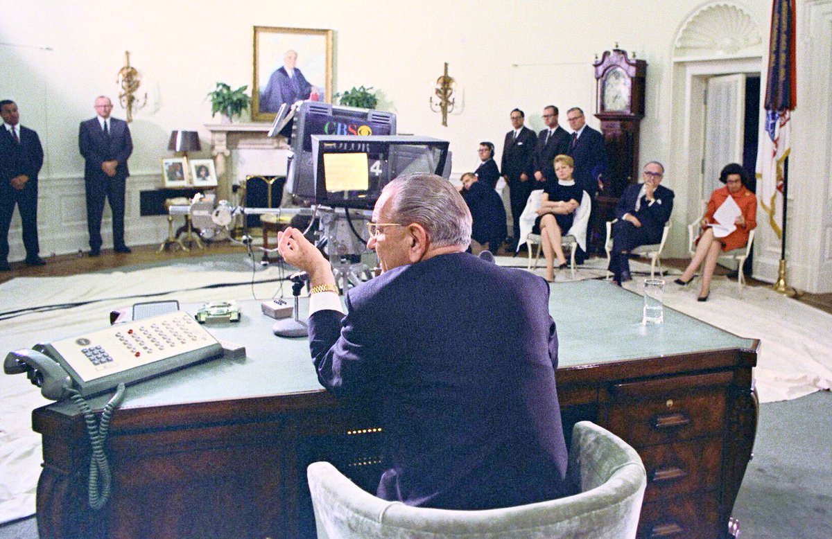 LBJ 50 years ago tonight: “I shall not seek, and I will not accept, the nomination of my party for another term as your President”:  #LBJLibrary