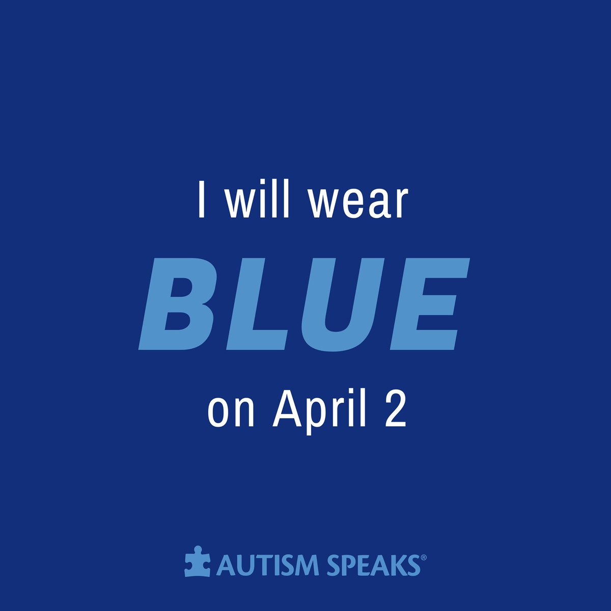 Only two more days until World Autism Awareness Day. Tag a Sister to remind her to wear blue on Monday for #WAAD!