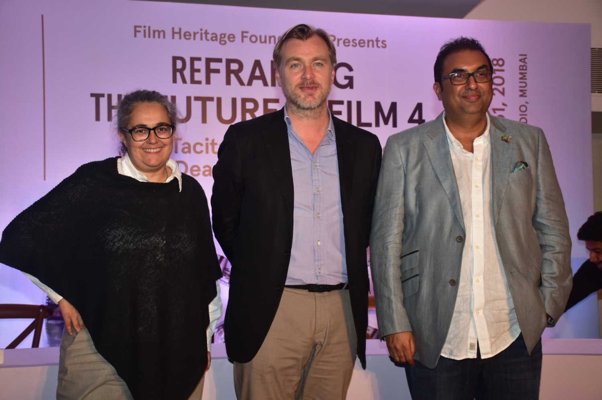 animaniac704's tweet photo. #ChristopherNolan on the future of celluloid: Film is here to stay -https://t.co/UqLrjHtS4L #ReframingTheFuture #FilmHeritageFoundation #TacitaDean @shividungarpur https://t.co/7hIiM4nNmk