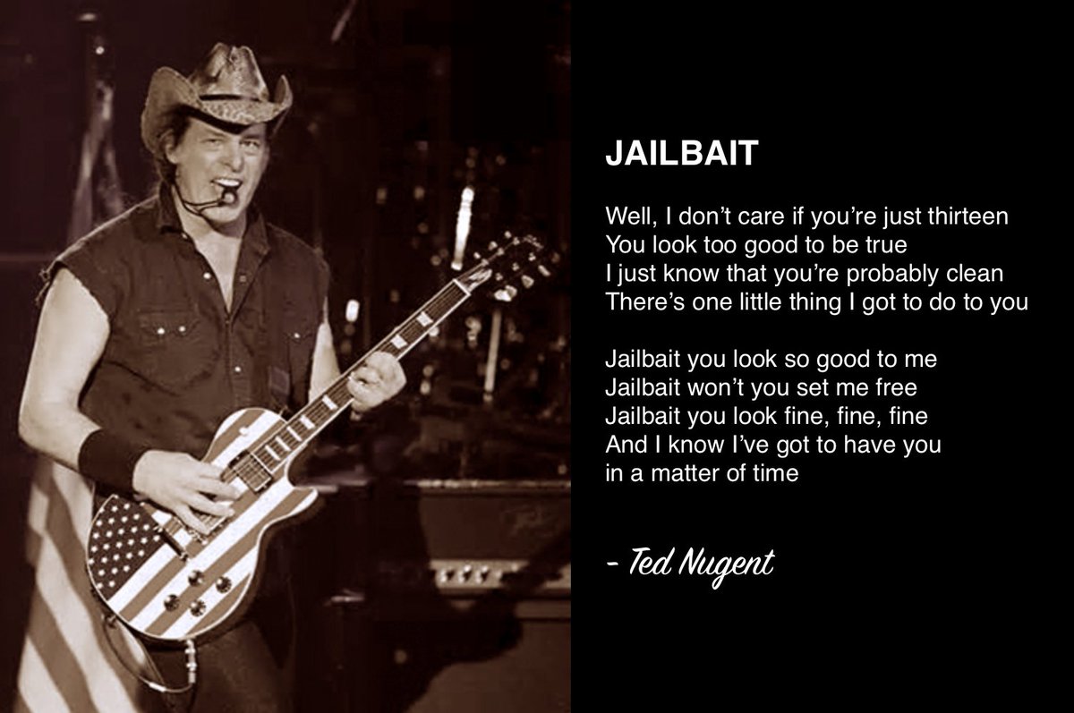 charley_ck14's tweet photo. White House announces new Secretary of Child Protective Services...

Ted Nugent

#UnfunnyAprilFoolsJoke
@HashtagJones1 #Tedophile https://t.co/wmQU0aSNRP