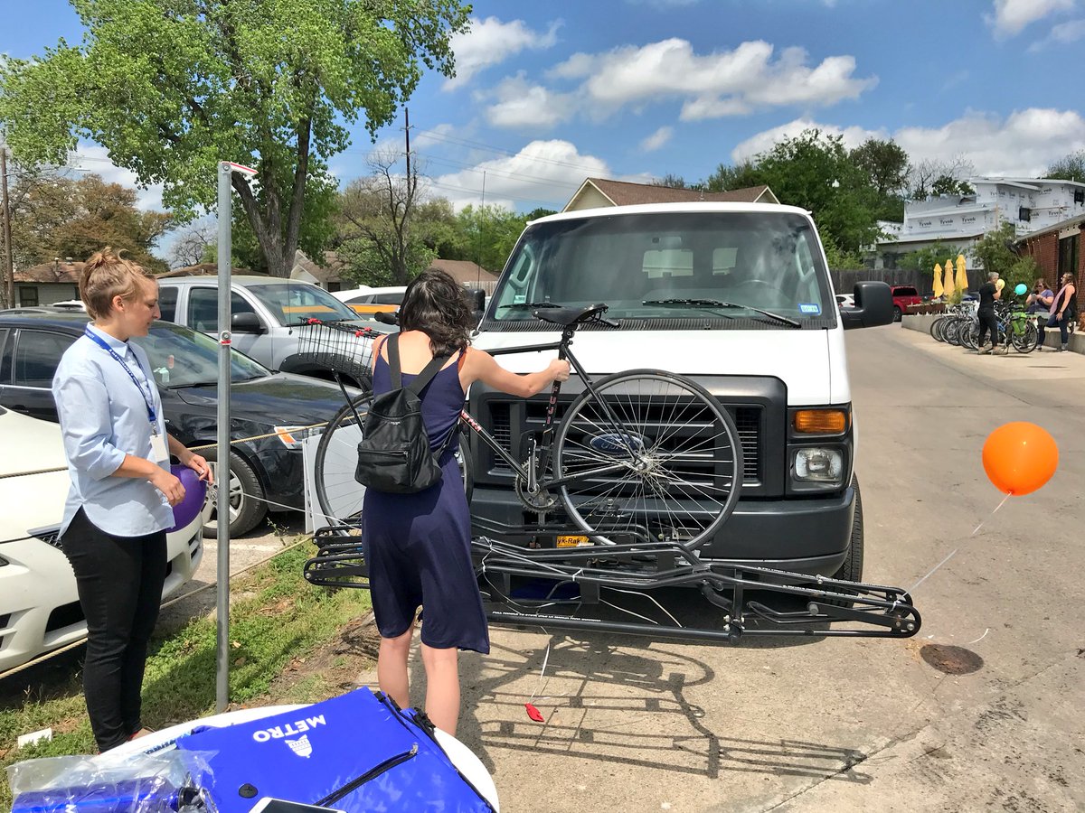austinmobility's tweet photo. Thereβs still time to join us at Bike to Manor Road Day! Come learn how to load your bike on a @CapMetroATX bus, pick up some #VisionZero bike lights, and visit the #YellowBikeProject tent! Weβll be here until 4 π² https://t.co/WI7lk3w2zw https://t.co/xKnbvrZc3D