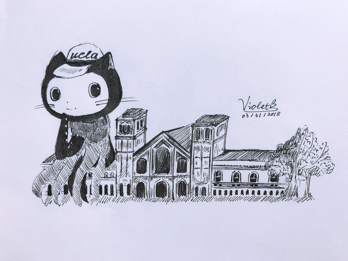 VioIchigo's tweet photo. Octocat with UC campuses #MyOctocat #LAHacks2018 @GitHubEducation https://t.co/Zq4UmzBeUg