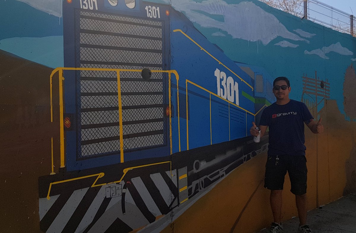 corpo_quilicura's tweet photo. [MURALISTA DEL DÍA]

Una de nuestros 10 muralistas es Felipe Fuentes, 31 años, de Lo Altos de Quilicura, Diseñador Gráfico y Grafitero.Pinta hace 15 años.

Participó en el Muro por la Paz de Peñalolén y en el encuentro Empoderarte de La Reina. 

Instagram: gees.86 https://t.co/AlnPkwiZvP
