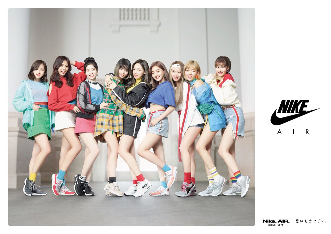 TWICE JAPAN OFFICIAL on X 04.05 ABC MART TV CM NIKE AIR MAX TWICE 05.16 Wake Me Up CM https t OdoAqjMZmz TWICE WakeMeUp NIKE