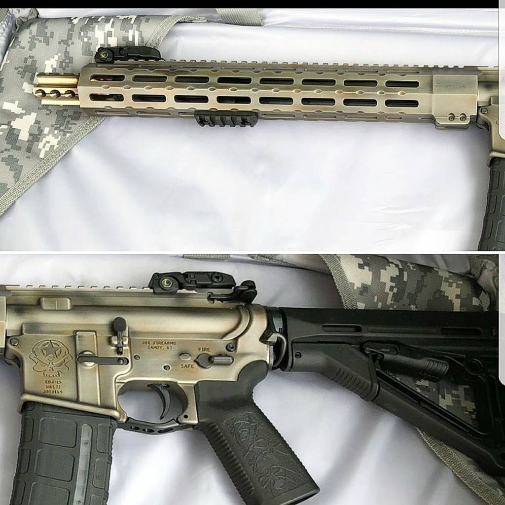 NexGen2Defense's tweet photo. Lovin' this look!
@bablionheart
556 for a friend. @midwestindustries upper and hand guard. @nexgen2defense muzzle device. @magpul buttstock, sights, mag. @bablionheart cerakote. @joefirearms lower receiver. @spikes_tactical grip
#mzlmax #advancedflowdynamics #cerakote https://t.co/oM4ondhoqb