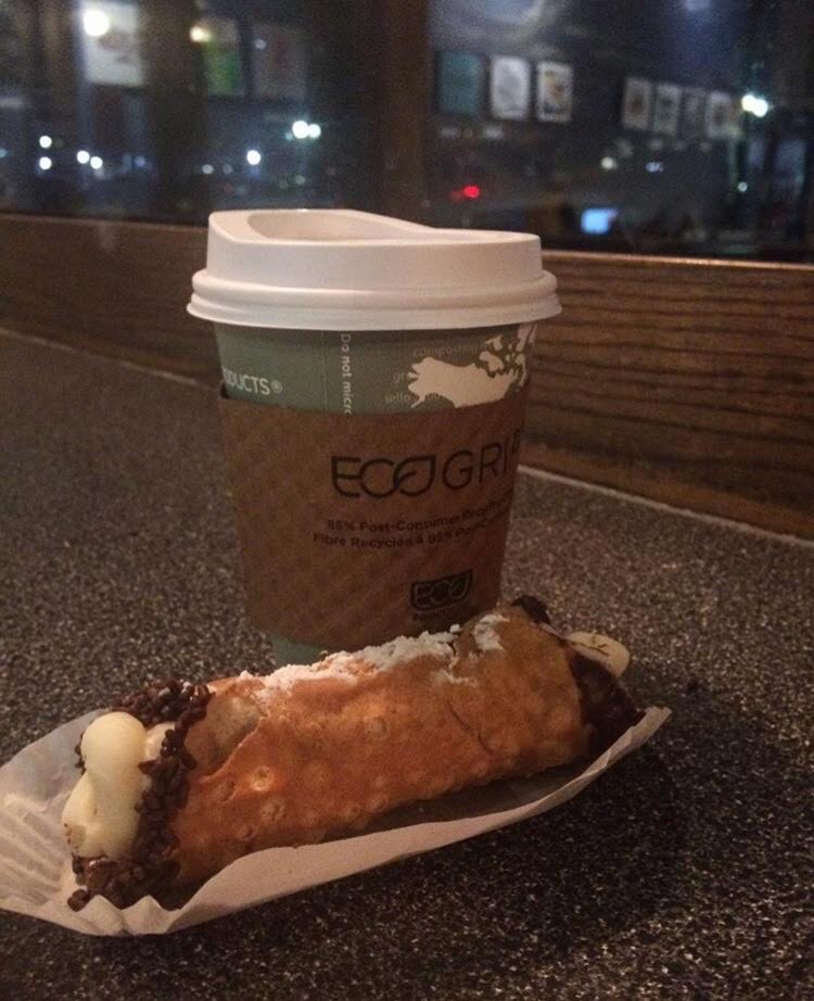 Stop by for a cup of coffee and a cannoli! Photo by <a href="/cafe/">CafeGirl ☕</a>.jane #enlitenbakery #downtownprovo #eatdowntownprovo