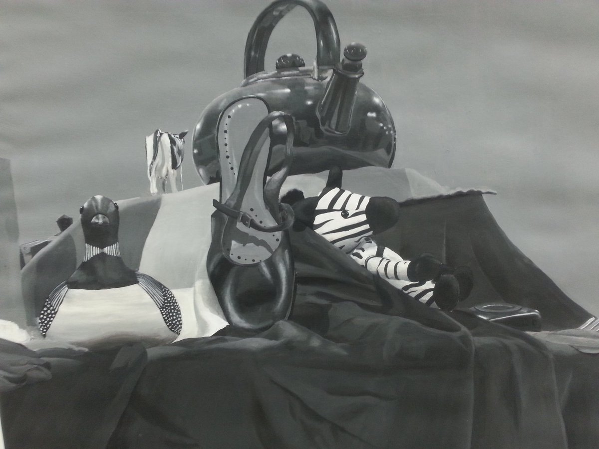 WannaB3Pro_Art_'s tweet photo. Black an white still life
I sat on the floor for so long, my legs were constantly asleep XD
#painting #acrylic #acrylicpainting #blackandwhite #blackanwhitepainting #stilllife #randomitems #almostreal #realisticpainting #stilllifepainting https://t.co/gyYNSLTLXJ