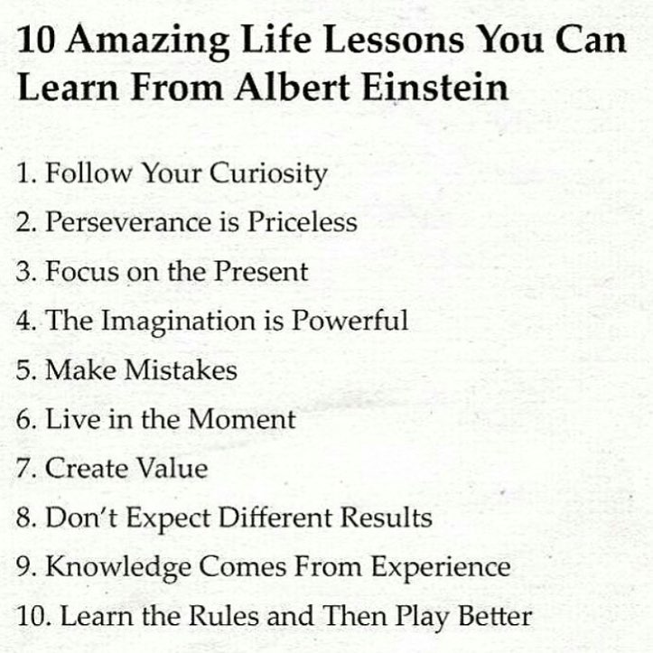 10 Learning Lessons From Albert Einstein