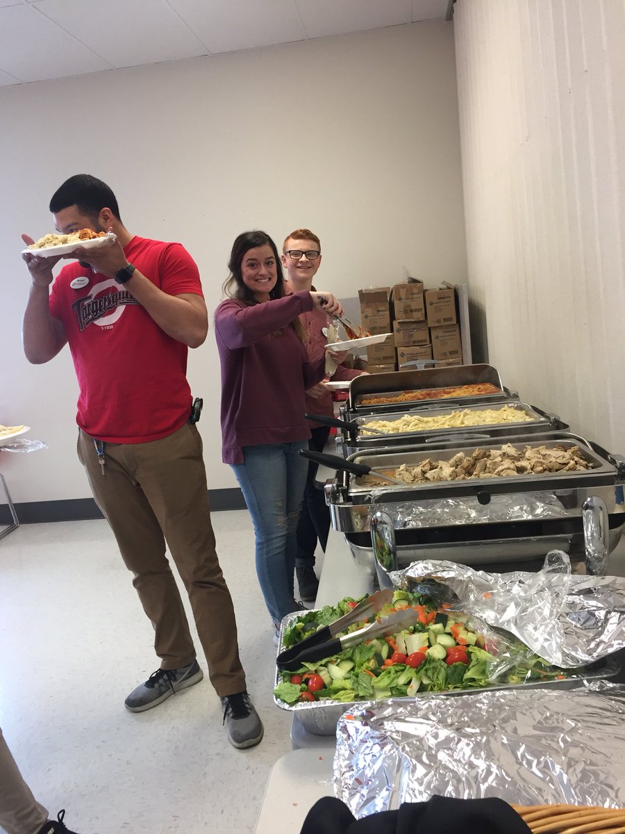 #Easter came early at #T1939 via a pasta bar!!  Thank you to the team for working the day before Easter!