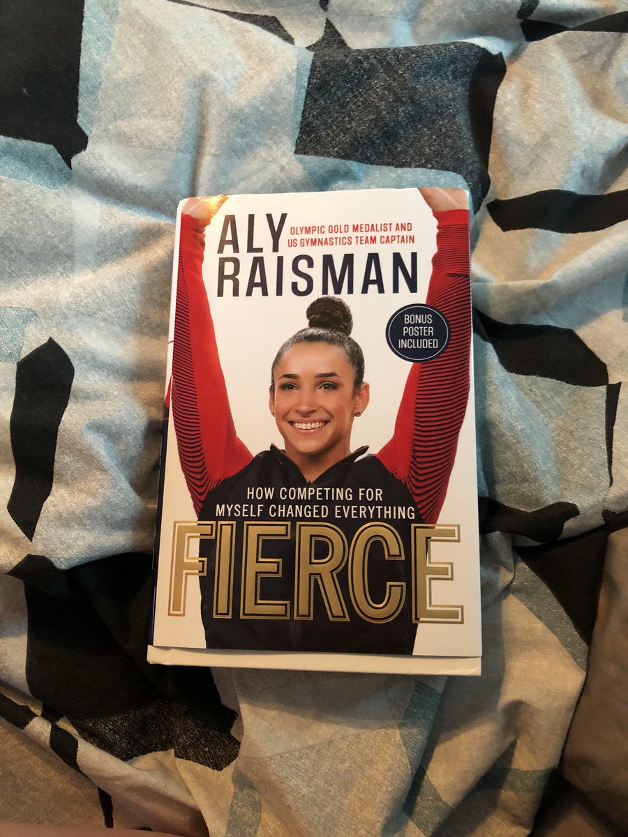 Final5Forever's tweet photo. @Aly_Raisman I’m about to start reading your book! I’m so excited!! #FiercebyAly https://t.co/oDOz1npvU9