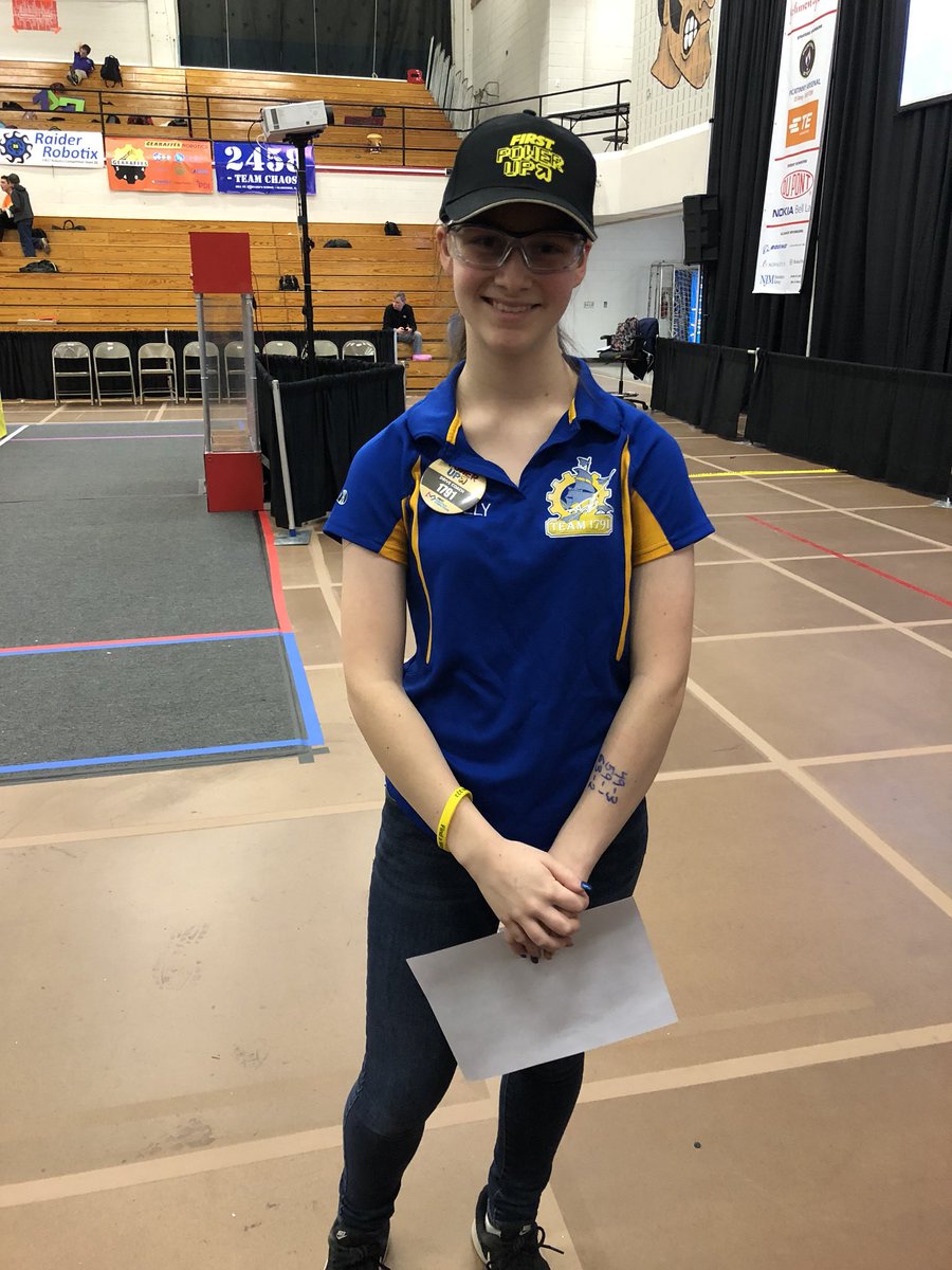 clippercountry's tweet photo. Robotics Alliance Team Captain Holly Jacobs as they compete at Horsham and currently in 7th place. https://t.co/De1DoJjwFu