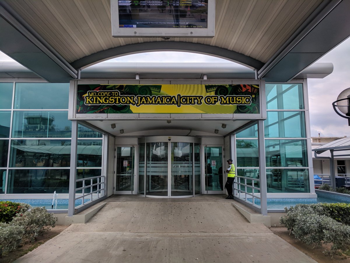 Damien King On Twitter No One Arriving In Kingston Jamaica And Exiting Through Those Doors At The Airport Sees That Sign