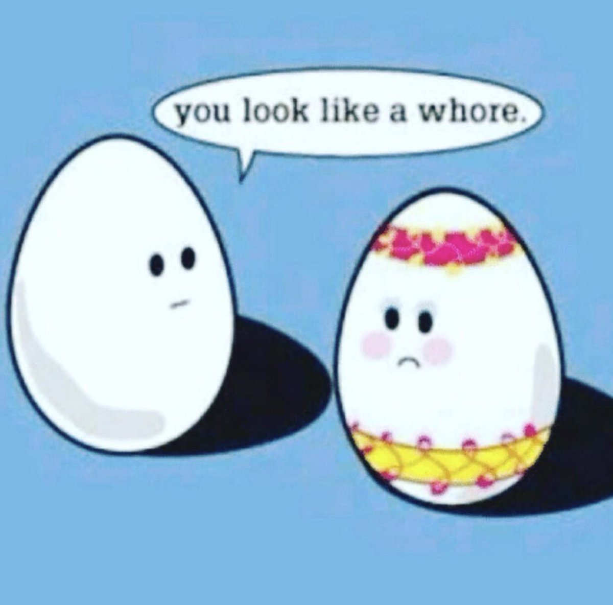 Jerseyshore70's tweet photo. One does need a hint of color 😂 #EasterProbs https://t.co/atodcIwteC