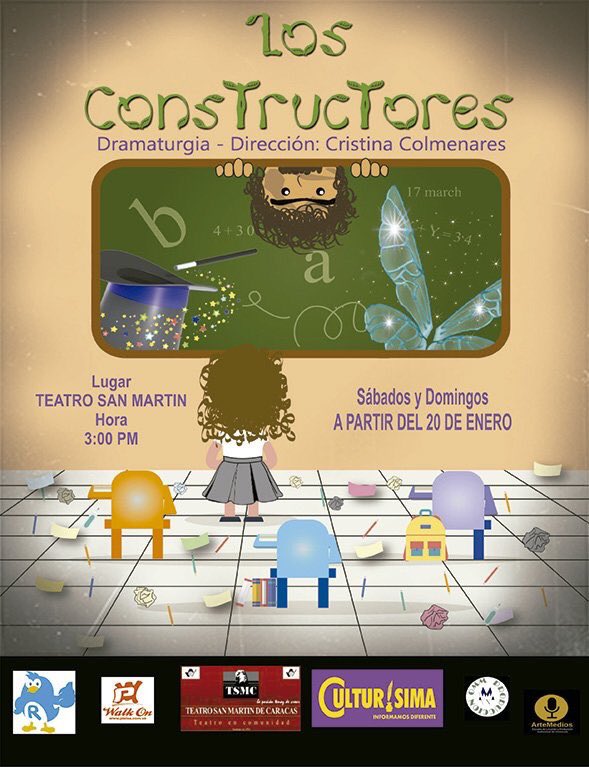 laguiadecaracas's tweet photo. #LosConstructores Prod. @losconstructor @Fosforycristina En el TEATRO SAN MARTÍN regresa en su 5ta. temporada cada SÁB/DOM a las 3:00 p.m. https://t.co/I3yOlzJojG