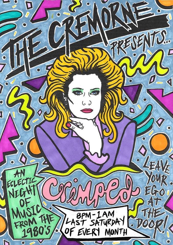 rhyspyrke's tweet photo. CRIMPED tonight!! For you 80’s purists....we are the place to be. https://t.co/obNE4XSJ2b