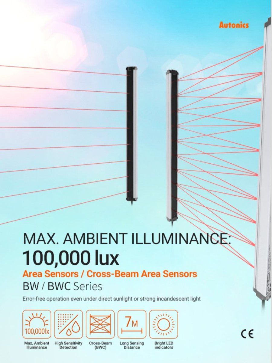 ImprocontrolCA's tweet image. Sensores de barrera de Autonics,  series BW proposito general, y BWC para doble barrera cruzada. Capacidad de operar bajo luz solar directa o bajo iluminación incandescente. Alta sensibilidad y precisión a buen precio. #autonics #vzla #industrial #control #automatizacion
