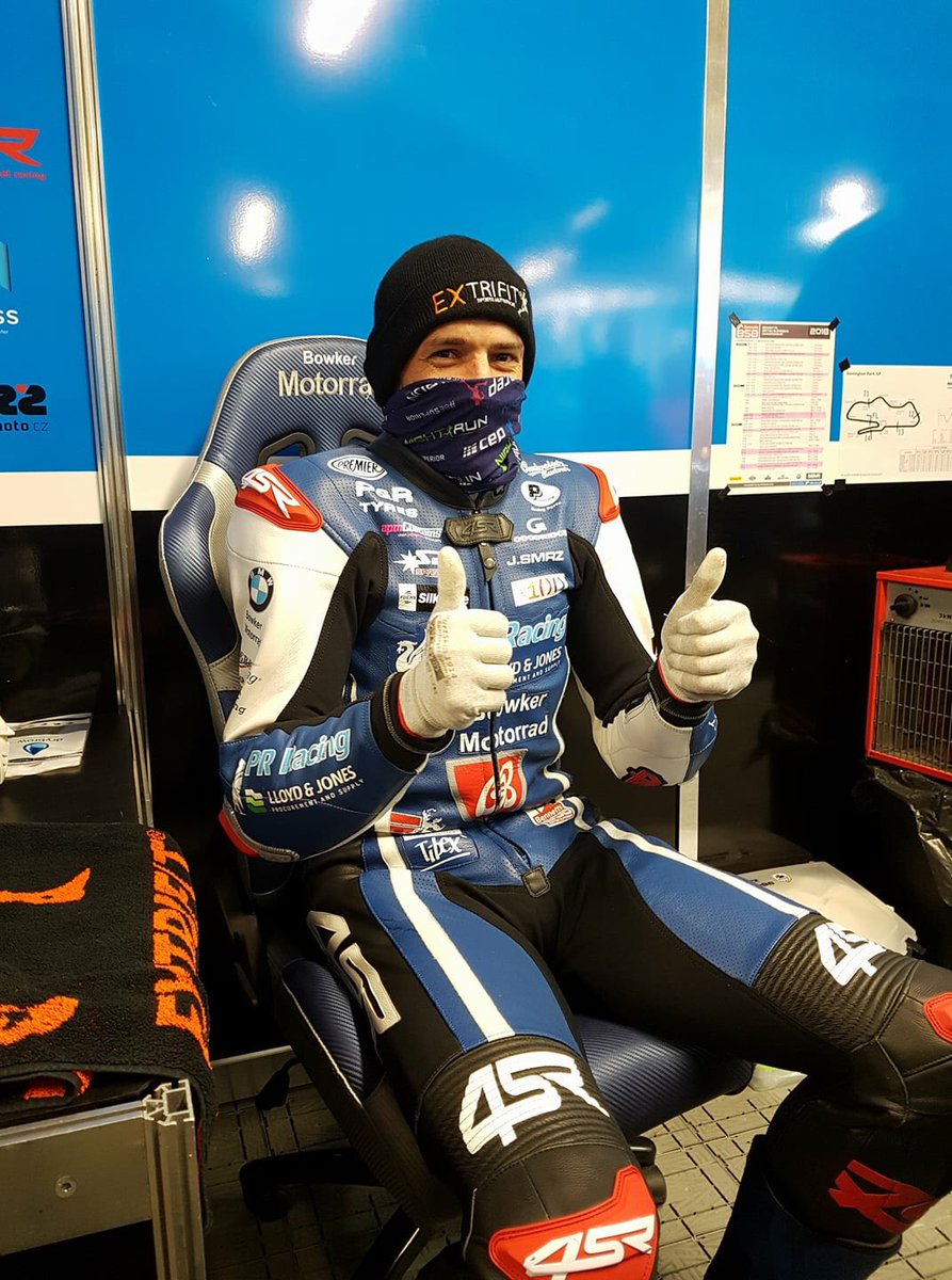 This is how it felt today... but feeling good with <a href="/PRRacingBMW/">L1 Racing</a> team and bike, decent start of race weekend 👍🏻👊🏻 #czechteam #prracing #smrzmoto #smrzgang #teamsmrz #forza96 #fuckingcold