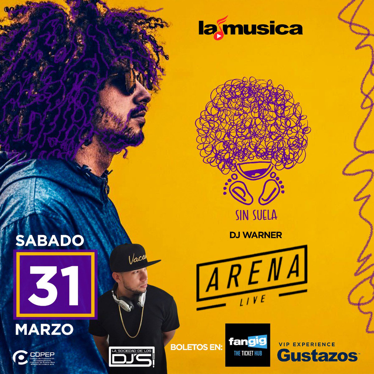lanueva94fm's tweet photo. .@la_musica presenta a @pjsinsuela este próximo sábado, 31 de marzo de 2018 en #ArenaLivePR. Boletos en Fangig 👉 https://t.co/QSlshYPy5y https://t.co/Bk8SYFKuXr