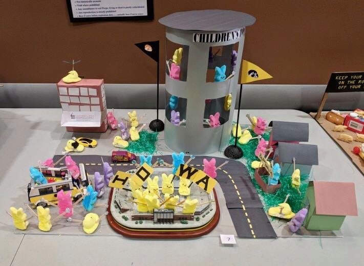 UIchildrens's tweet photo. Gayle Elliott, Brenda Scott, Katie Kahler, and Mike Frangi from the University of Iowa IT Project Management Office collaborated on this special holiday diorama. We love it! https://t.co/EegvBJY53w