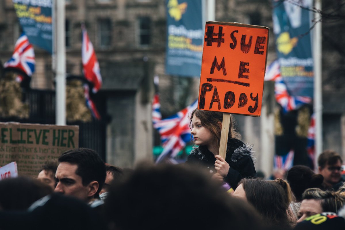 fillyc's tweet image. Great to see the crowds at City Hall today. #IBelieveHer #SueMePaddy