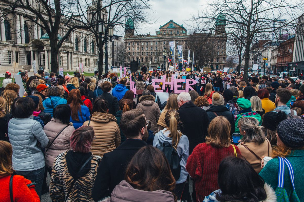 Great to see the crowds at City Hall today. #IBelieveHer #SueMePaddy