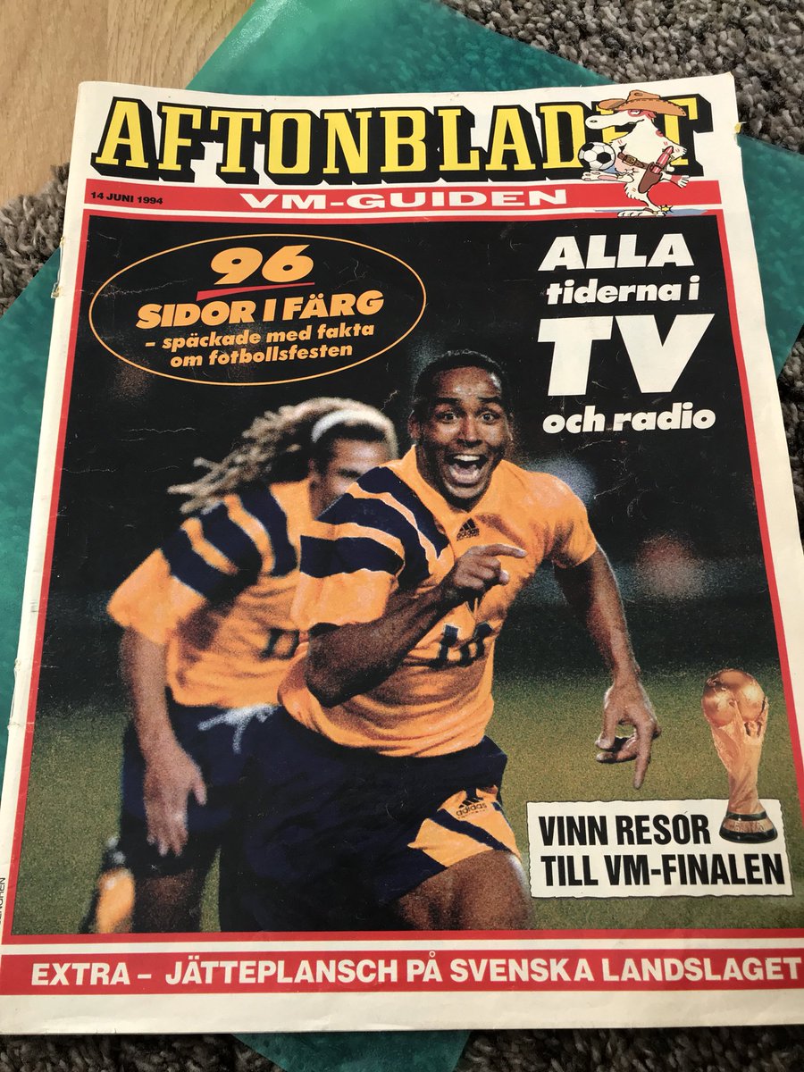 TobbeEngstrom's tweet photo. Klenod upphittad! @SBLretro @sportbladet @leifby #vm1994 https://t.co/Q2rve2fb5F