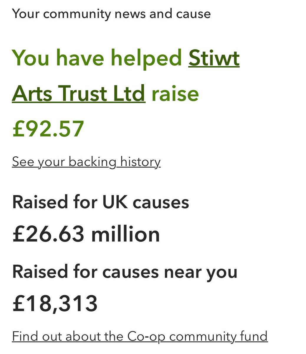 Taff048's tweet photo. What an amazing response to the launch of @thestiwt #ClockAppeal. Within days many have registered their co-op card and £92 has already been raised. Donations have come via the https://t.co/5GRxMZwTCW and cash and cheques have been brought to the theatre. £300 has been raised https://t.co/rlmEuVyWKp