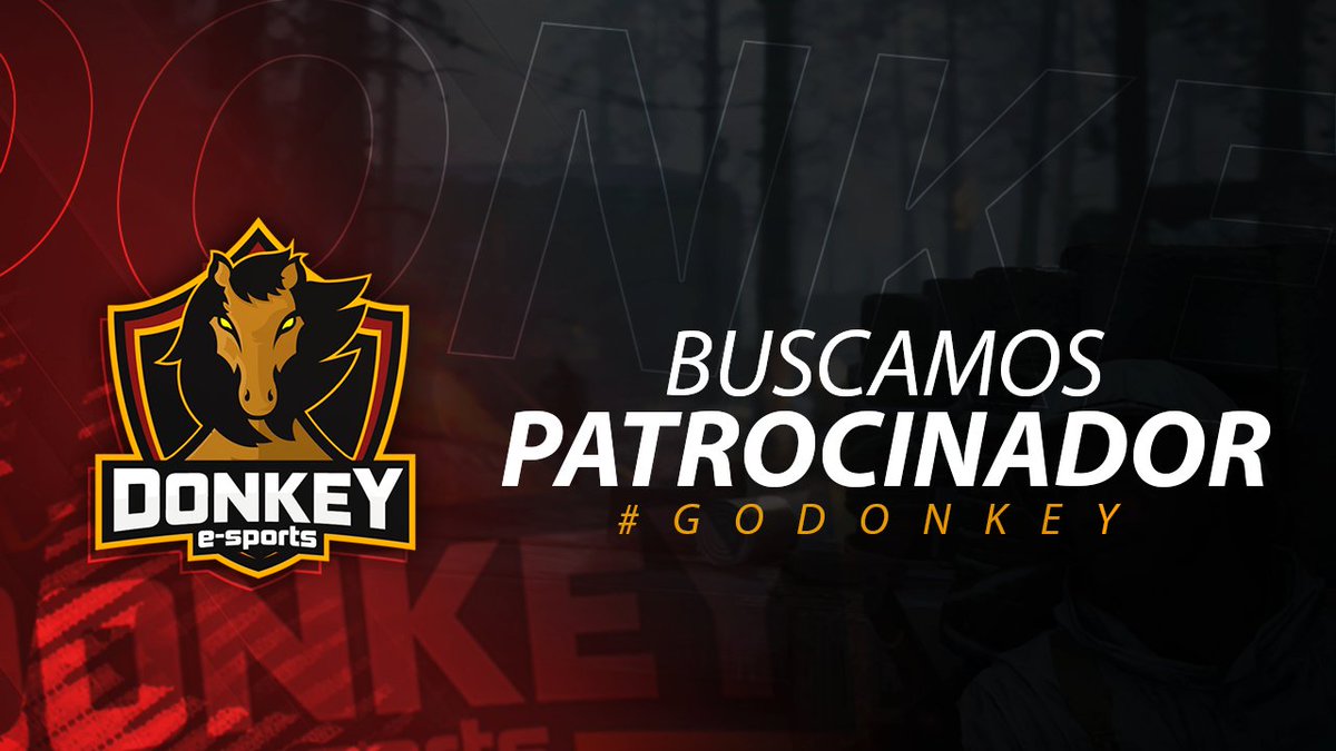 DonkeY_eSports's tweet photo. #Club| En @DonkeY_eSports estamos buscando a #patrocinadores que nos ayude a que el club siga creciendo!
No dudes en preguntar estamos atentos a nuestro correo y a nuestro MD.
Y como no, un RT ayuda mucho.
Gracias de antemano y #GoDonkeY https://t.co/E6AJTuv0fu