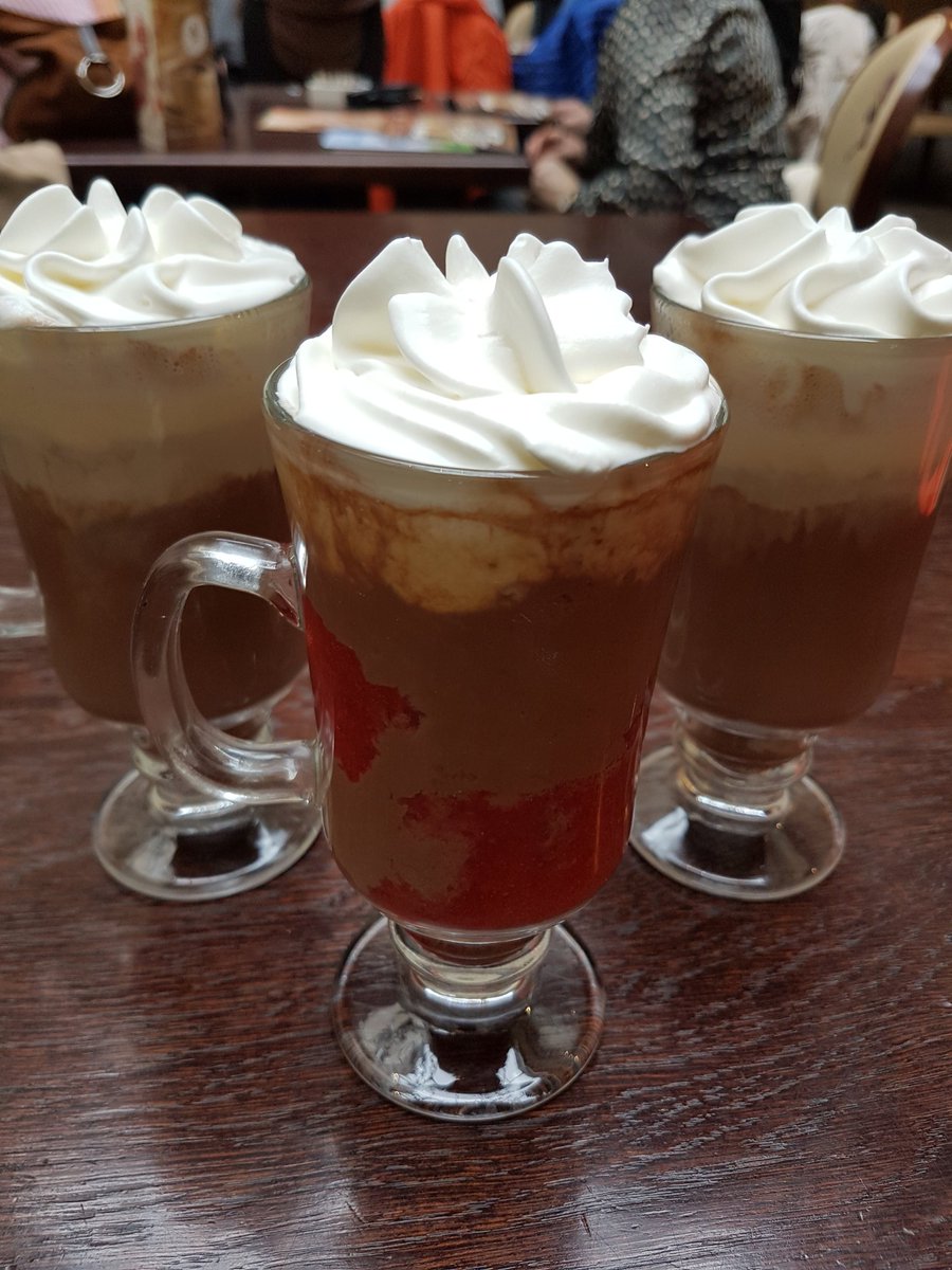 AACSMiddle's tweet photo. Hot chocolate for all on a rainy day in Krakow. https://t.co/w6vVM035Hc