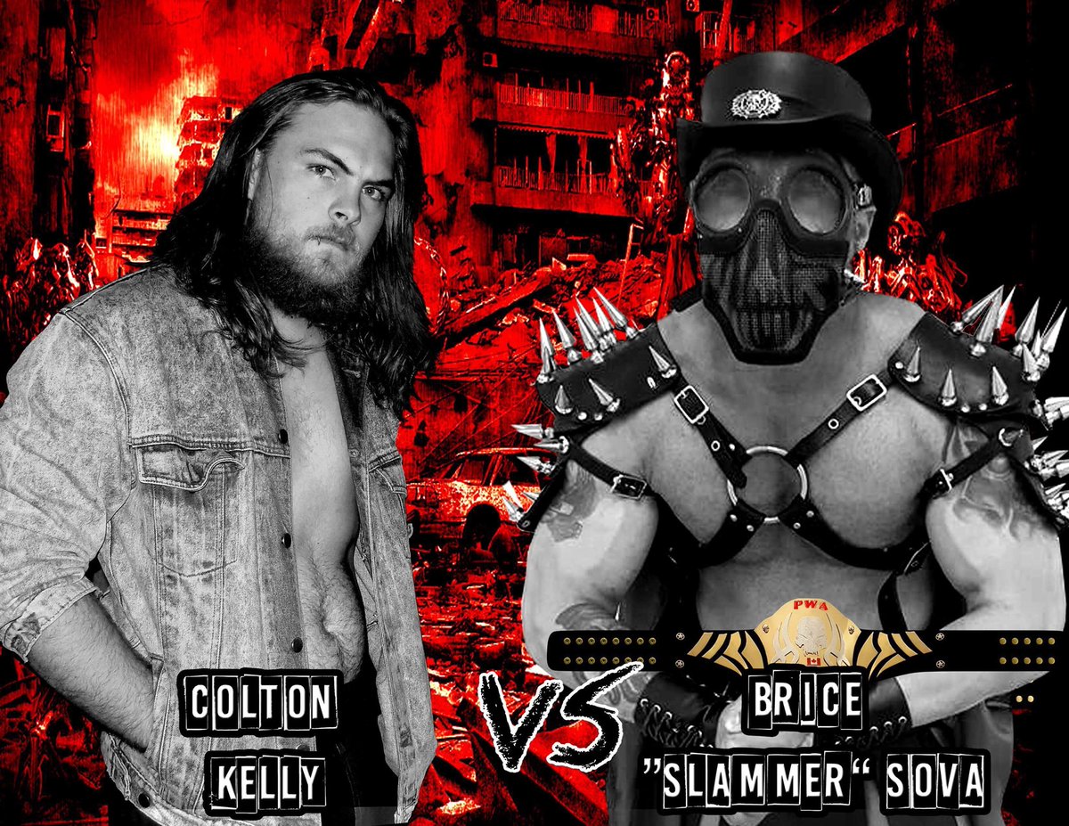 PWAwrestlingca's tweet photo. The Millennial Rebels exploded at #PWA17 and lost all their gold.... Colton Kelly looks to pick up the pieces and move on as he faces Mayhem Champ Brice The Slammer Sova at Apocalypse one week from today in #YYC! https://t.co/7ia9ff1h9h
