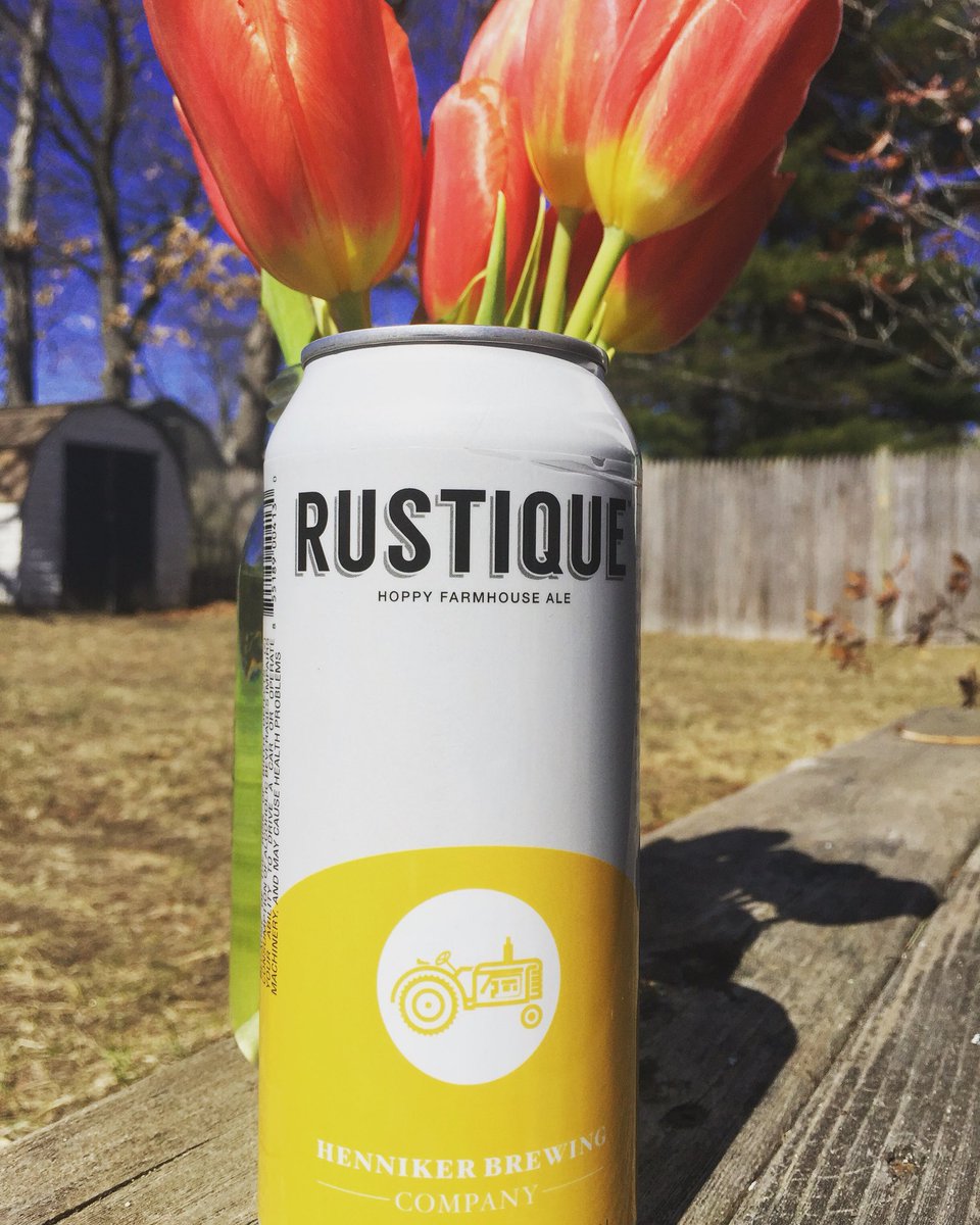 hennikerbrewing's tweet photo. Spring, is that you? #rustique #hennikerbrewing #nhontap #drinknh #shareyourtrail #nhbeer #spring https://t.co/cLbg8Z56by