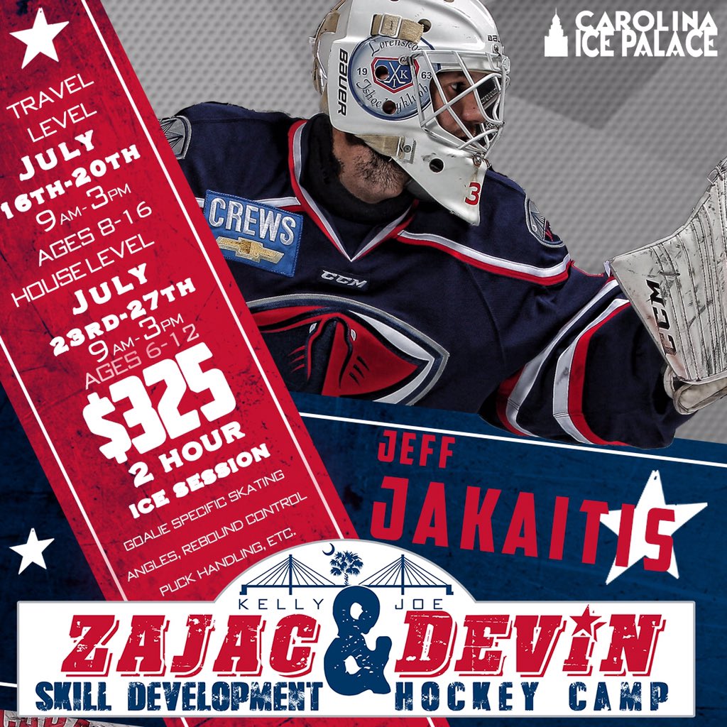 Kzajac19's tweet photo. Goalies looking to improve their game why not learn from ECHL shutout record holder Jeff Jakaitis!! He will be joining our summer Travel and House camps. https://t.co/vRcRN6xDq0