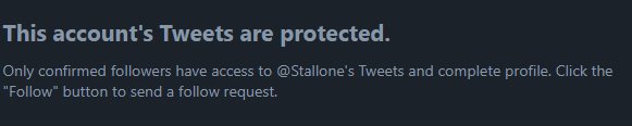 "This account's Tweets are protected."