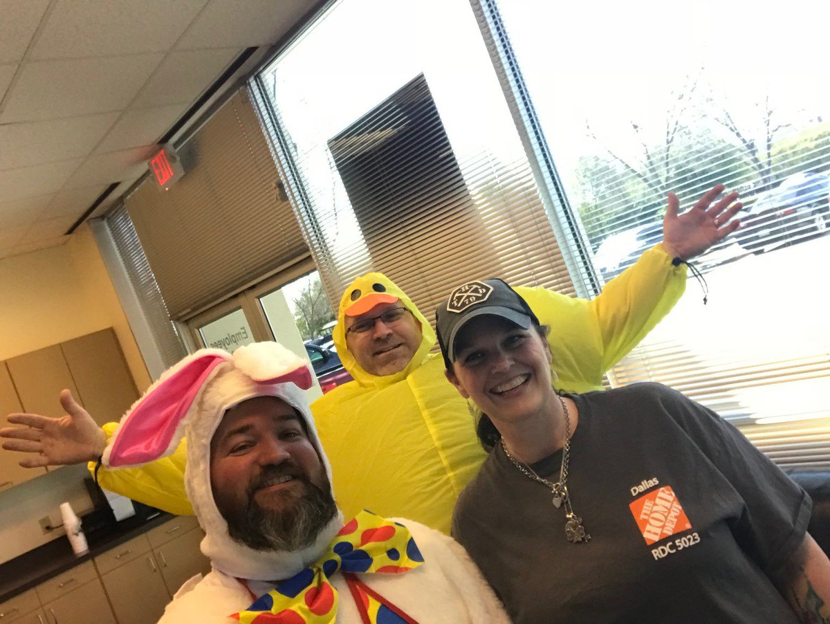 RAPM_Eric's tweet photo. Key 1 Safety Bunny yesterday with @THDJon_RHRM and @MarkBry682 @THD_JFincher @Rdc5023 #dallasp.r.i.d.e. #dallascoh #CaughtOrangeHanded #THDEASTER https://t.co/zcdj49tBZN