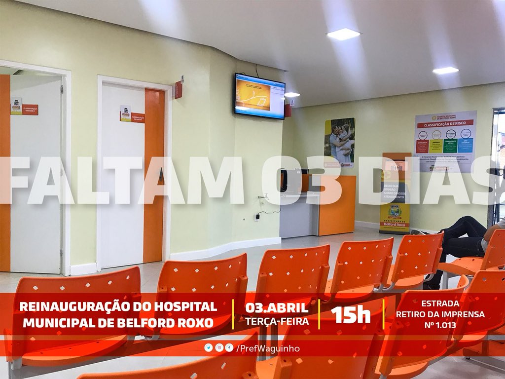 PrefWaguinho's tweet photo. Coragem para mudar! Por isso a gente mudou, e para melhor, agora um hospital de verdade, totalmente reformado, com instalações modernas e novos aparelhos. #VamosCompartilhar, tá chegando o dia, é nesta terça-feira (3). https://t.co/hddh9RxEKz