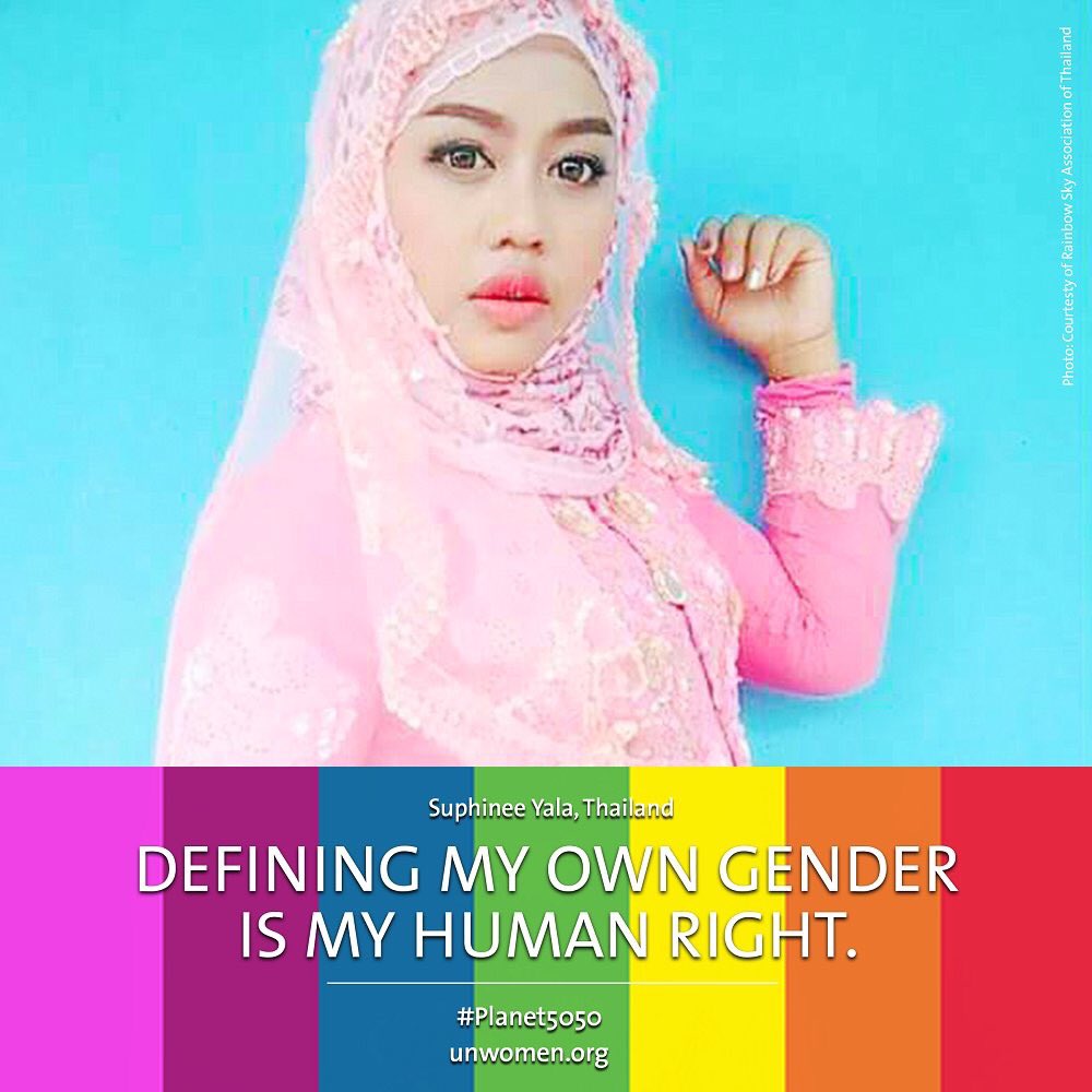 UN_Women's tweet photo. No one should have to live in fear simply because of who they are.

On #TransDayOfVisibility &amp; every day, speak up for the right to live free from violence, persecution, discrimination &amp; stigma! https://t.co/s98n3QwcI0