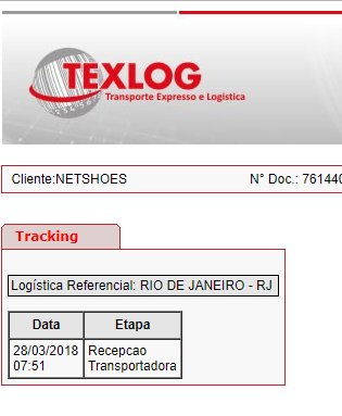 texlog netshoes