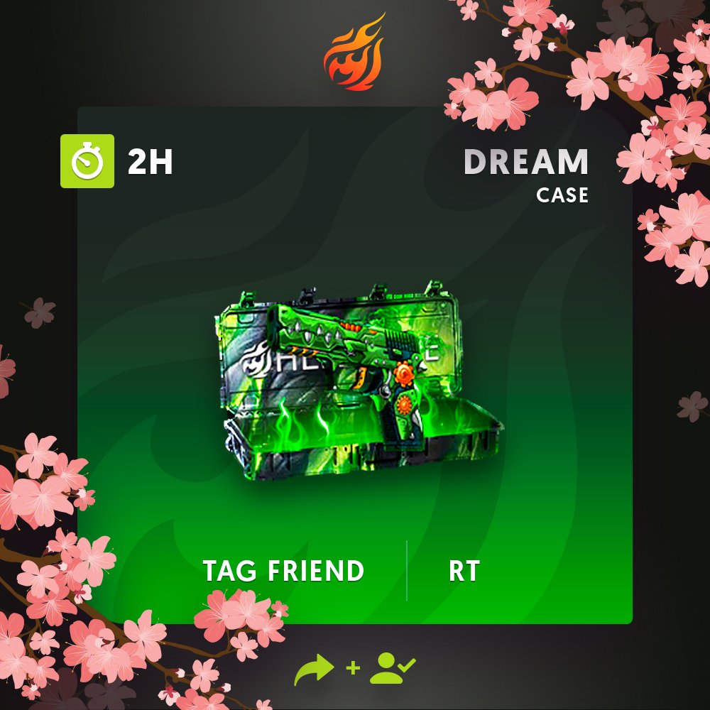 hellcase's tweet photo. 🔥Get daily money https://t.co/rSkv0LsJxK   
🔥Follow us + RT
🔥Tag your friend
💰The prize is Dream Case by 40$!
⏳A winner in 2h! https://t.co/Zkc5NuHj9V