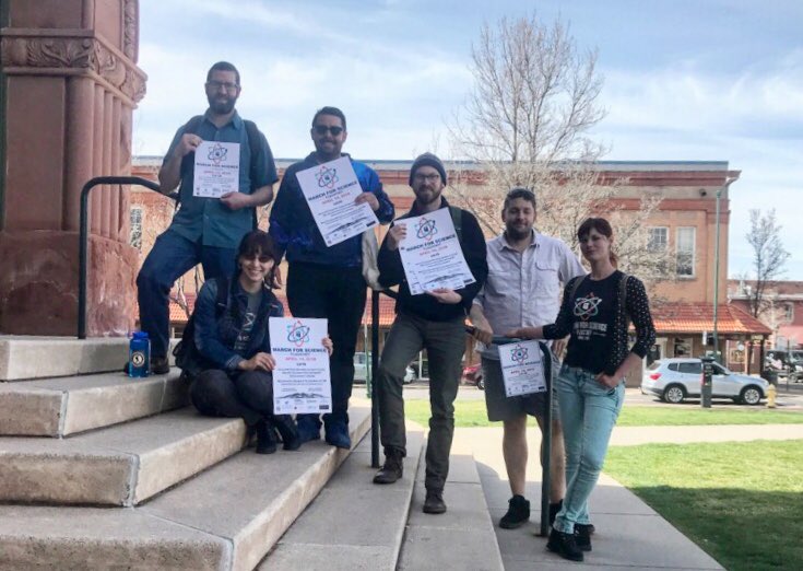 ScienceMarchFLG's tweet photo. #ScienceMarchFLG is about to be LIT 🔥✌🏽🤓 @CEBA_NAU https://t.co/4iEb1Nibt3