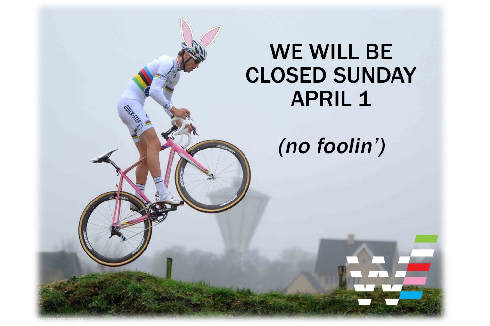 We will be closed tomorrow, see you Monday!