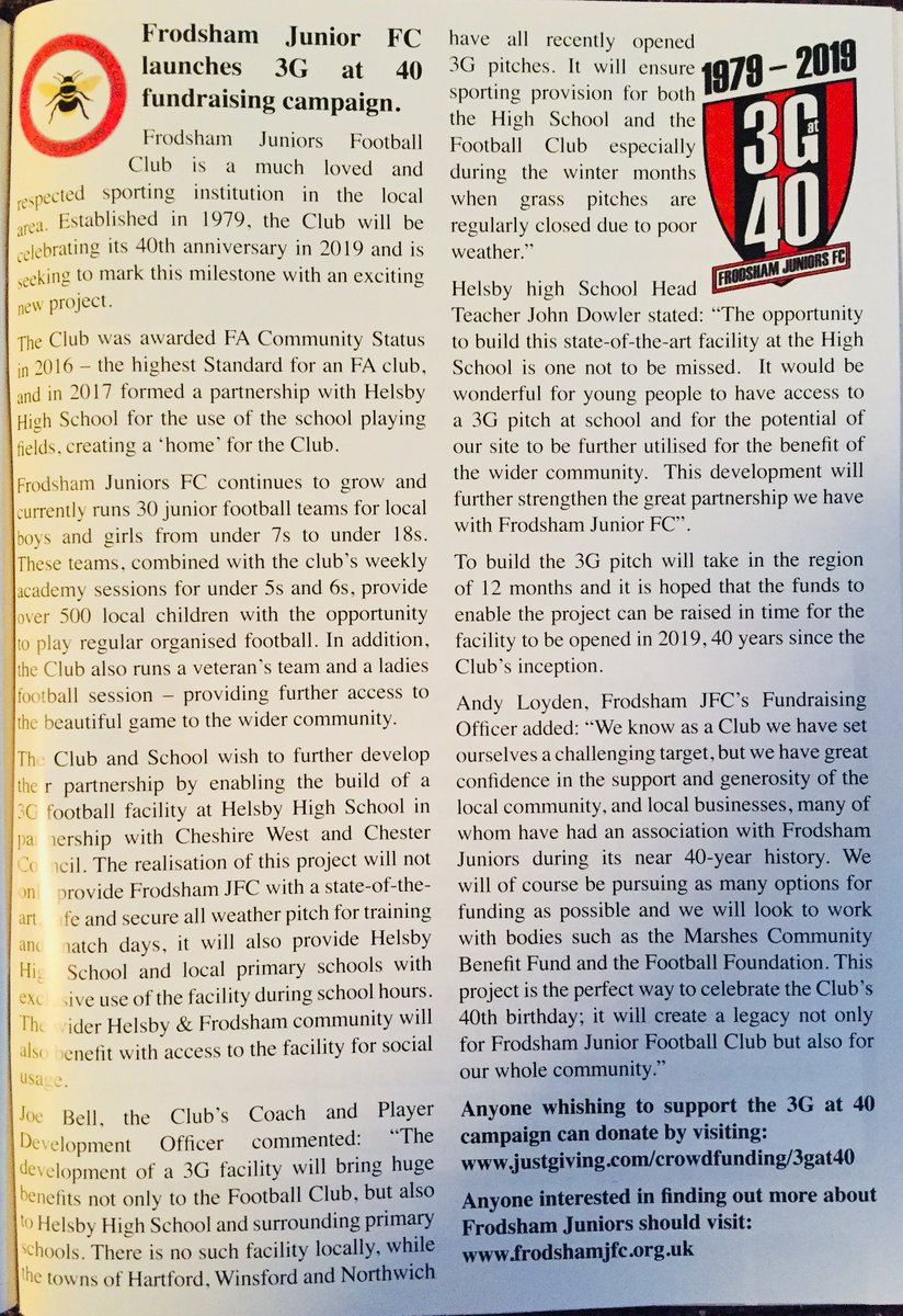 FrodshamJFC's tweet photo. A huge thank you to @helsbytohand for featuring our #3gat40 campaign. Visit https://t.co/qxHMTWsP0m and show your support for #fjfc https://t.co/9RYTxTVCKF