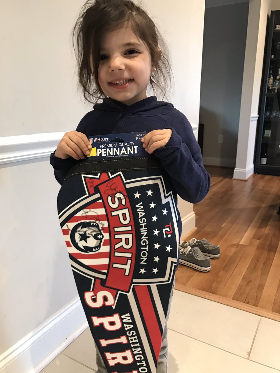 SebiAmar's tweet photo. Dad was the hero until @whitchurch17 came by and signed an autograph. "Dad! That was a REAL professional soccer player! And she's a GIRL!" Great time at the @WashSpirit home opener on a beautiful Saturday afternoon. https://t.co/r6GAiKCnpO