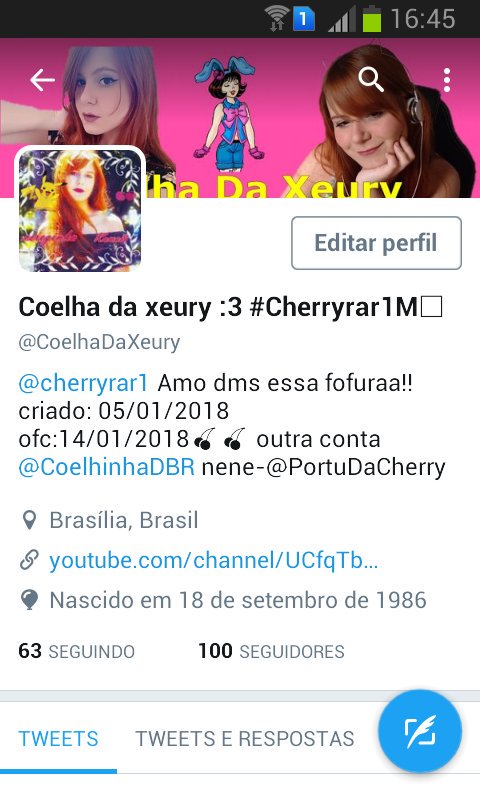 CoelhaDaXeury's tweet photo. 100 seguidores aeee :3 https://t.co/ghQX1gr8M1