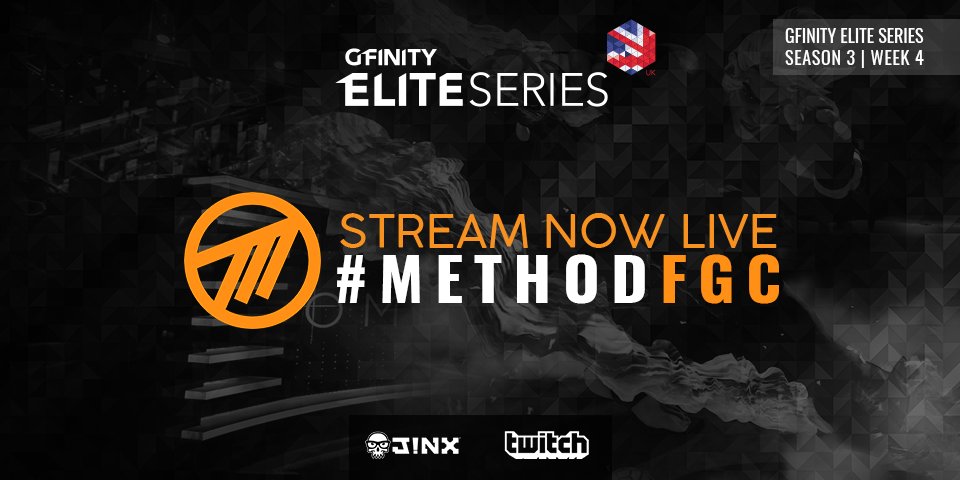 Method's tweet photo. We are now LIVE in the @Gfinity #EliteSeries #S3 vs @FNATIC
Come support our #MethodFGC lads!
π΄LIVE https://t.co/V1pVhA9Huo https://t.co/DPUQkneFoU