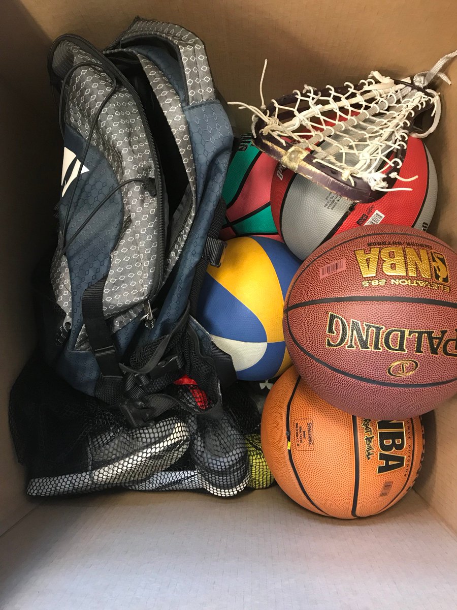 WasteManagement's tweet photo. Great to see that @WFFColumbus is partnering with local organizations to collect athletic equipment for donation to @ColsCitySchools during the #WFinalFour. #responsiblesport #sustainability https://t.co/RTvWl77jpW