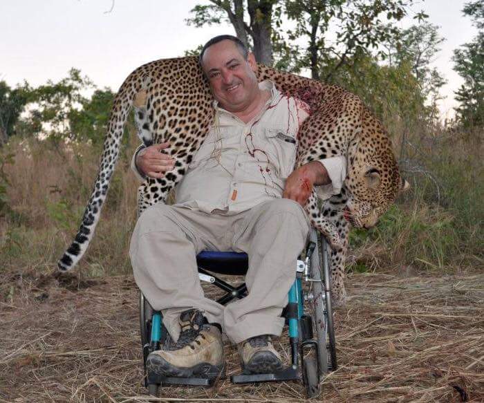 Add your own comment.

Being disabled you would think he would have EMPATHY but obviously not!! 😠.

RT if you want a GLOBAL ban on #TrophyHunting NOW!